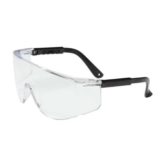 ZENON Z28™ OTG RIMLESS SAFETY GLASSES WITH BLACK TEMPLE, CLEAR LENS AND ANTI-SCRATCH COATING