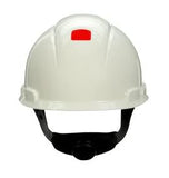 3M™ HARD HAT WITH UVICATOR H-701R-UV, WHITE, 4-POINT RATCHET SUSPENSION