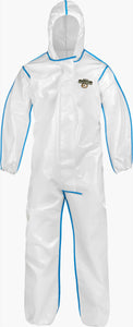 CHEMMAX 2 BOUND SEAM  COVERALL WITH HOOD, ELASTIC WRISTS & ANKLES (CASE 12)
