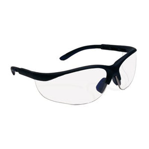 HI-VOLTAGE AC™ SEMI-RIMLESS SAFETY GLASSES WITH BLACK FRAME, I/O LENS AND ANTI-SCRATCH COATING