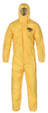 CHEMMAX 1 BOUND SEAM  COVERALL WITH HOOD, ELASTIC WRISTS & ANKLES (CASE 25)