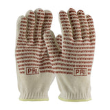 DOUBLE-LAYERED COTTON SEAMLESS KNIT HOT MILL GLOVE WITH DOUBLE-SIDED EVERGRIP™ NITRILE COATING