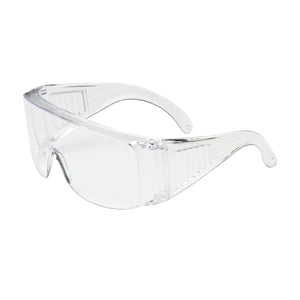 THE SCOUT™ OTG RIMLESS SAFETY GLASSES WITH CLEAR TEMPLE, CLEAR LENS AND ANTI-SCRATCH COATING