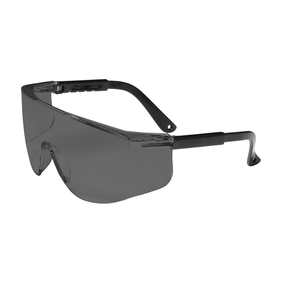 ZENON Z28™ OTG RIMLESS SAFETY GLASSES WITH BLACK TEMPLE, GRAY LENS AND ANTI-SCRATCH COATING