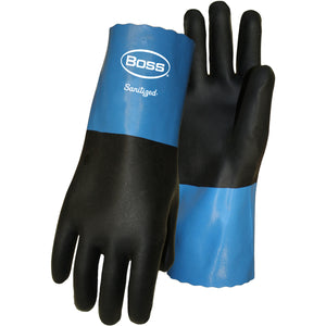 CHEMGUARD+™ BOSS GLOVE LIGHTWEIGHT NEOPRENE COATING WITH COTTON KNIT LINING AND 11" LONG PINKED CUFF