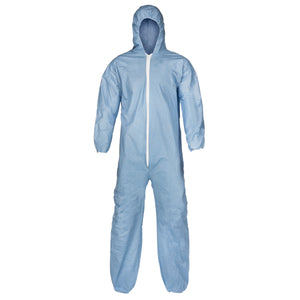 PYROLON PLUS 2 SERGED SEAM COVERALL WITH HOOD,ELASTIC WRISTS & ANKLES (CASE 25)