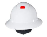 3M™ FULL BRIM HARD HAT H-801V-UV, WHITE 4-POINT RATCHET SUSPENSION, VENTED, WITH UVICATOR