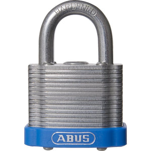 ABUS LAMINATED STEEL LOCK -1/4", SHORT SHANK, BLUE