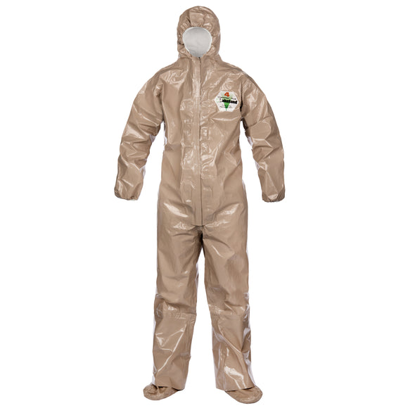 CHEMMAX 4 HEAT SEALED COVERALL WITH HOOD & BOOT, ELASTIC WRISTS (CASE 6)