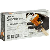 GRIPPAZ™ SKINS EXTENDED USE AMBIDEXTROUS NITRILE GLOVE WITH TEXTURED FISH SCALE GRIP - 6 MIL