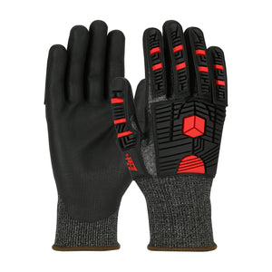 G-TEK® POLYKOR® X7™ SEAMLESS KNIT BLENDED GLOVE WITH IMPACT PROTECTION AND COATED PALM & FINGERS