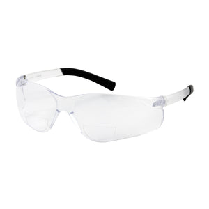 ZENON Z13R™ RIMLESS SAFETY READERS WITH CLEAR TEMPLE, CLEAR LENS/ANTI-SCRATCH +2.50 DIOPTER