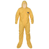 CHEMMAX 1 SERGED SEAM  COVERALL WITH HOOD & BOOT, ELASTIC WRISTS (CASE 25)