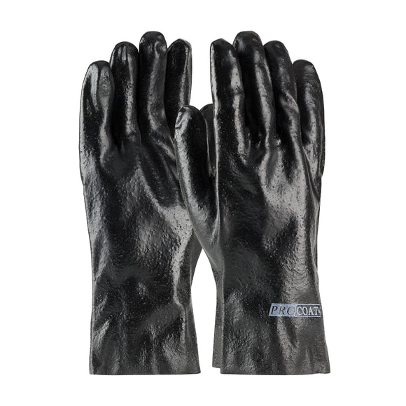 PROCOAT® PREMIUM PVC DIPPED GLOVE WITH INTERLOCK LINER AND ROUGH FINISH - 12