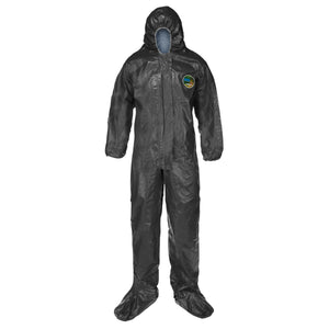 PYROLON® CRFR COVERALL - ATTACHED HOOD, ATTACHED BOOTS, ELASTIC WRIST, STORM FLAP OVER ZIPPER (CASE 6)